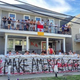 A section of the “Trump” wall that stood outside the Kappa Alpha Order’s frat house at Tulane University
Twitter